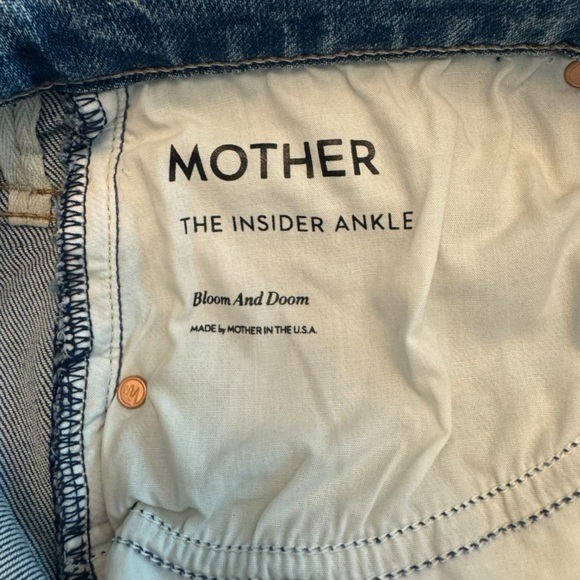 MOTHER - NWT The Insider Ankle Distressed Stretch Denim Jeans Sz 30 - Picture 10 of 11
